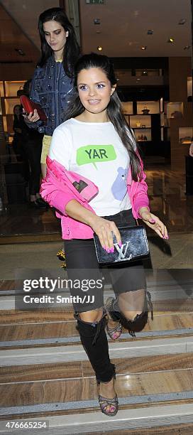 Bip Ling is seen leaving the Louis Vuitton party in Mayfair on June 10, 2015 in London, England.