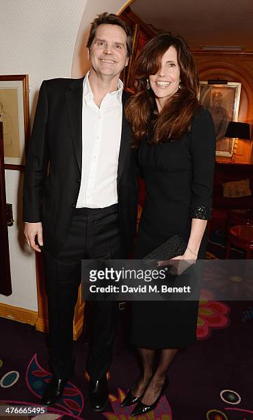 Barnaby Thompson and Christina Robert attend Goldie Hawn's party at Annabel's on March 4, 2014 in London, England.