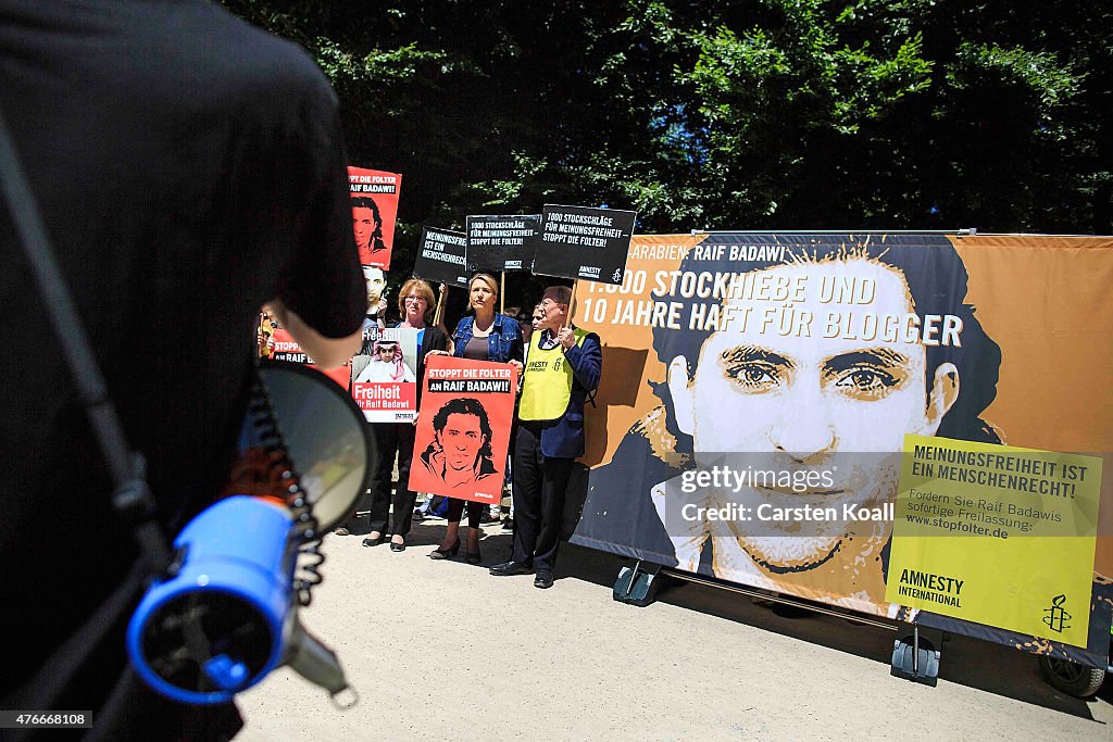 Activists Protest Saudi Court Verdict In Badawi Case