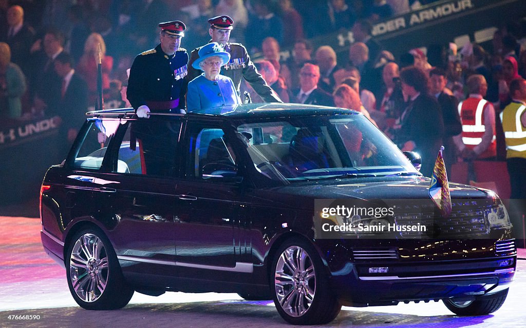 The Queen Presents New Colours To The Royal Welsh Guard