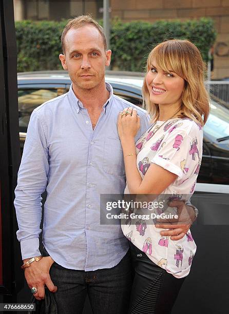 Actors Ethan Embry and Sunny Mabrey arrive at the 2015 Los Angeles Film Festival opening night premiere of "Grandma" at Regal Cinemas L.A. Live on...