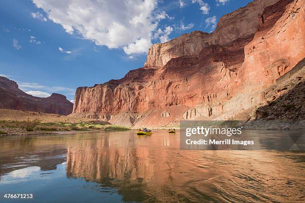 rafting colorado river in grand canyon - colorado river stock pictures, royalty-free photos & images