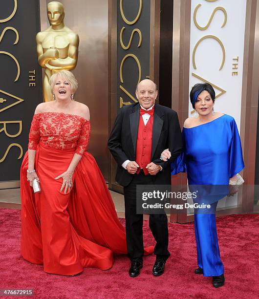 Lorna Luft, Joey Luft and Liza Minnelli arrive at the 86th Annual Academy Awards at Hollywood & Highland Center on March 2, 2014 in Hollywood,...