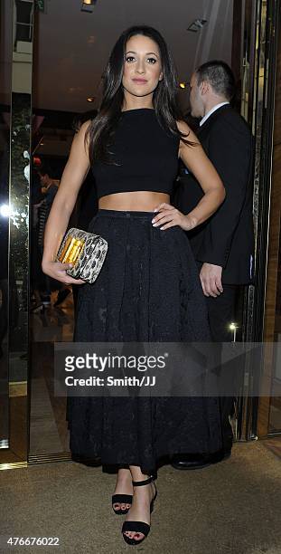 Roxie Nafousi is seen at the Louis Vuitton party in Mayfair on June 10, 2015 in London, England.