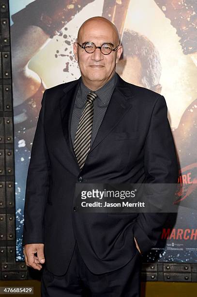 Actor Yigal Naor attends the premiere of Warner Bros. Pictures and Legendary Pictures' "300: Rise Of An Empire" at TCL Chinese Theatre on March 4,...