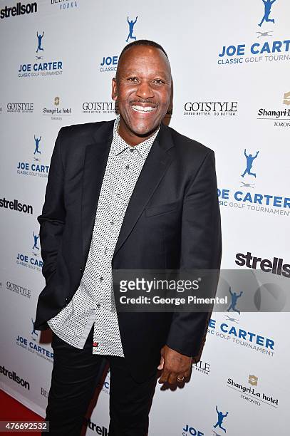 Joe Carter attends Joe Carter Classic Celebrity Golf Tournament after party at Shangri-La Hotel on June 10, 2015 in Toronto, Canada.