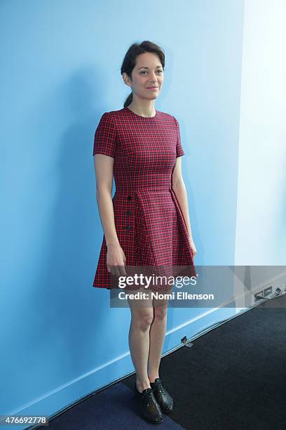 Marion Cotillard attends "Ice & Sky" Climate Change Program Launch Event Hosted By Luc Jacquet And Marion Cotillard at FIAF on June 11, 2015 in New...