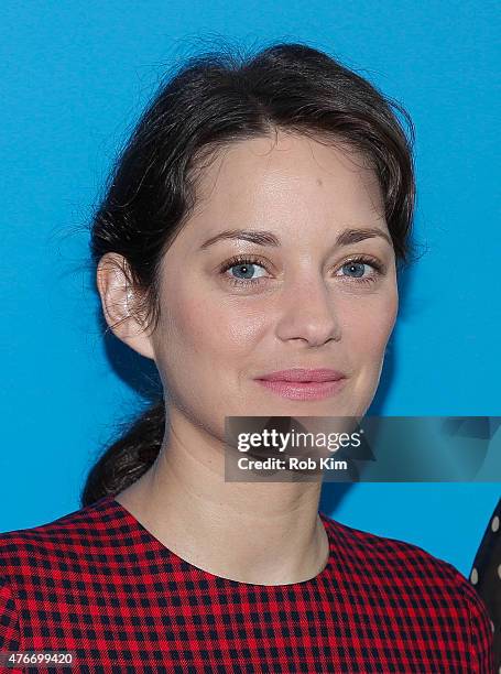 Marion Cotillard attends "Ice & Sky" Climate Change Program Launch Event hosted by Luc Jacquet and Marion Cotillard at FIAF on June 11, 2015 in New...
