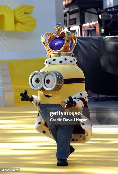 Minions attend the World Premiere of "Minions" at Odeon Leicester Square on June 11, 2015 in London, England.