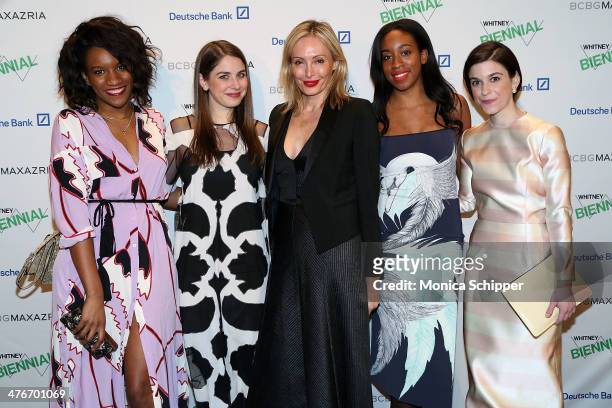 Danielle Prescod, Ruthie Friedlander, Lubov Azria, Chief Creative Officer of BCBG Max Azria Group, Chrissy Rutherford and Katie Ermilio attend the...