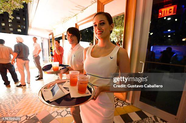 General view of atmosphere at The Opening Drive Party at Hyde Beach on March 4, 2014 in Miami, Florida.