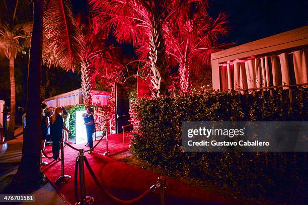 General view of atmosphere at The Opening Drive Party at Hyde Beach on March 4, 2014 in Miami, Florida.