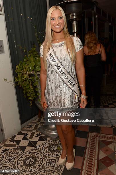 Miss New Mexico USA Kamryn Blackwood attends The Opening Drive Party at Hyde Beach on March 4, 2014 in Miami, Florida.