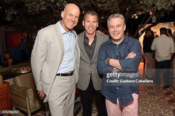 David Pillsbury and guests attend The Opening Drive Party at Hyde Beach on March 4, 2014 in Miami, Florida.