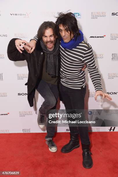 John Cusimano and musician Steve Conte attend the Luxury Technology Show on March 4, 2014 in New York City.