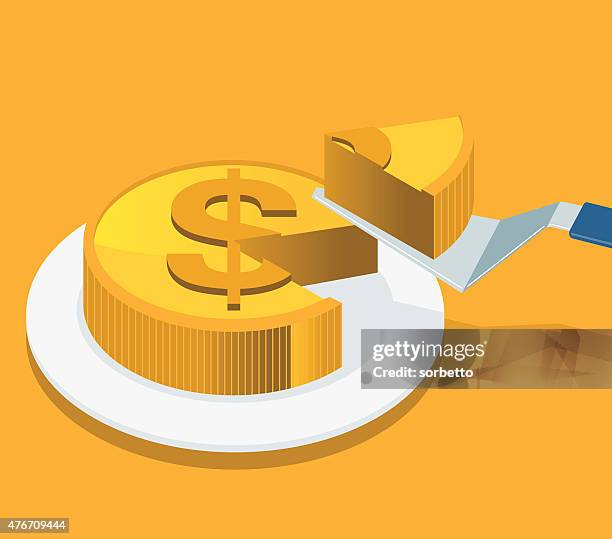 geld slice - cake stock-grafiken, -clipart, -cartoons und -symbole