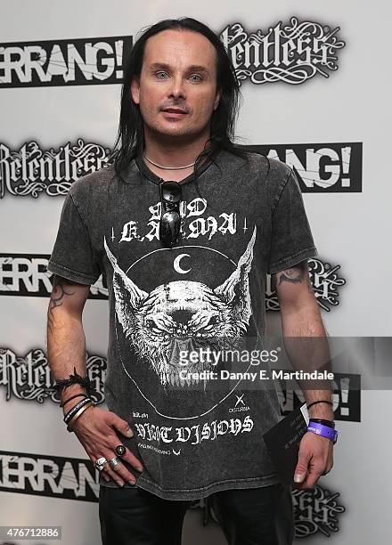 Dani Filth attends the Relentless Energy Drink Kerrang! Awards at the Troxy on June 11, 2015 in London, England.