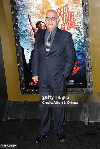 Actor Yigal Naor arrives for the Premiere Of Warner Bros. Pictures And Legendary Pictures' "300: Rise Of An Empire" held at TCL Chinese Theatre on...