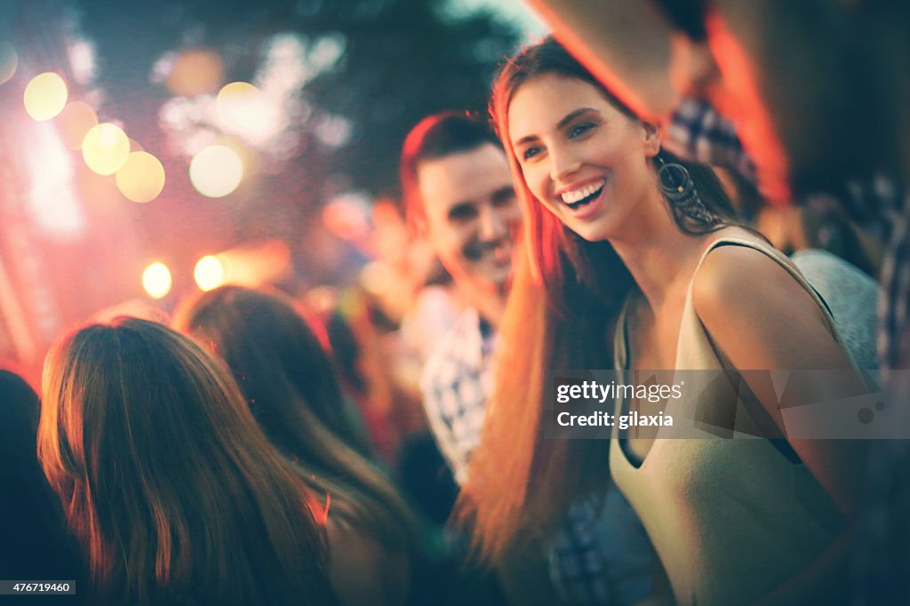 Fans at concert.