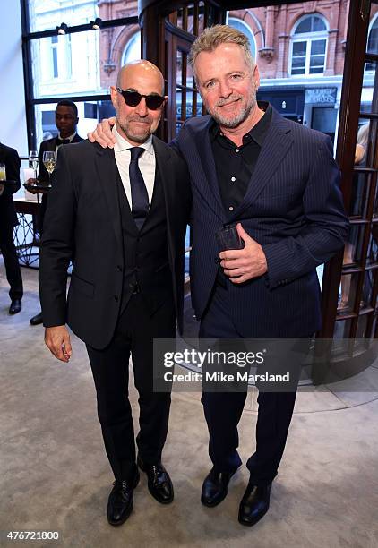 Stanley Tucci and Aidan Quinn attend One For The Boys Dinner At Asprey New Bond St, launching A Month Of Fundraising Events To Fight Male Cancer. The...
