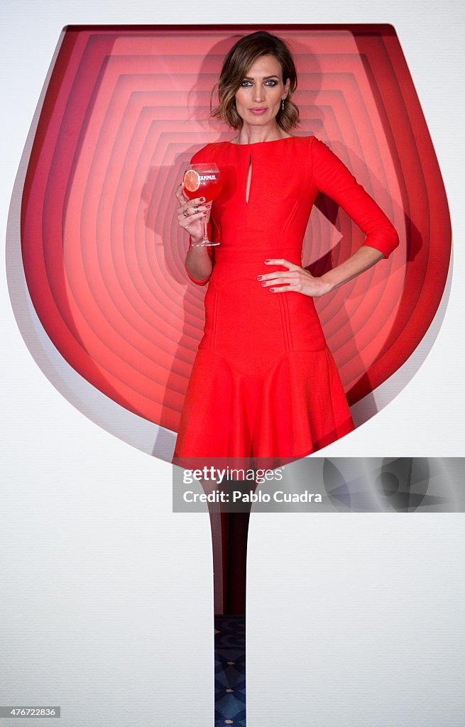 Nieves Alvarez Presents Campari Red Suite at Hesperia Madrid