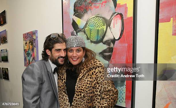 Ari Einhorn and Ann Einhorn attend Avant Gallery New York City preview opening event at Avant Gallery on March 4, 2014 in New York City.