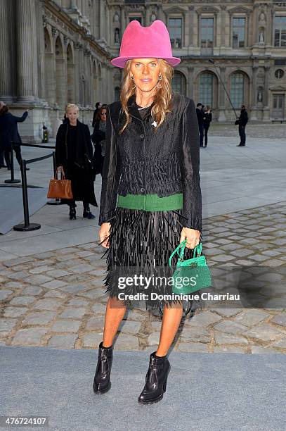 Anna Dello Russo attends the Louis Vuitton show as part of the Paris Fashion Week Womenswear Fall/Winter 2014-2015 on March 5, 2014 in Paris, France.