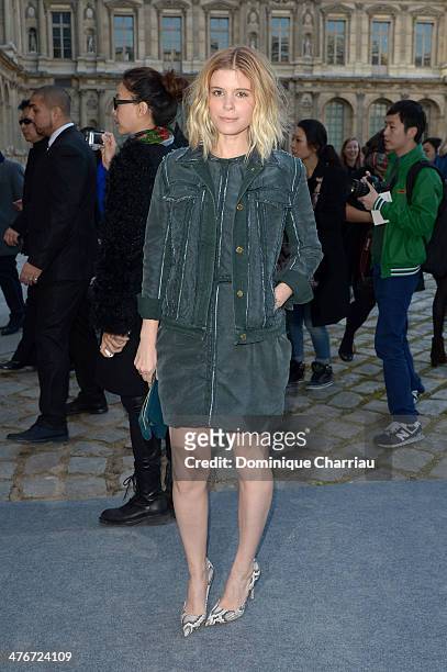 Actress Kate Mara attends the Louis Vuitton show as part of the Paris Fashion Week Womenswear Fall/Winter 2014-2015 on March 5, 2014 in Paris, France.