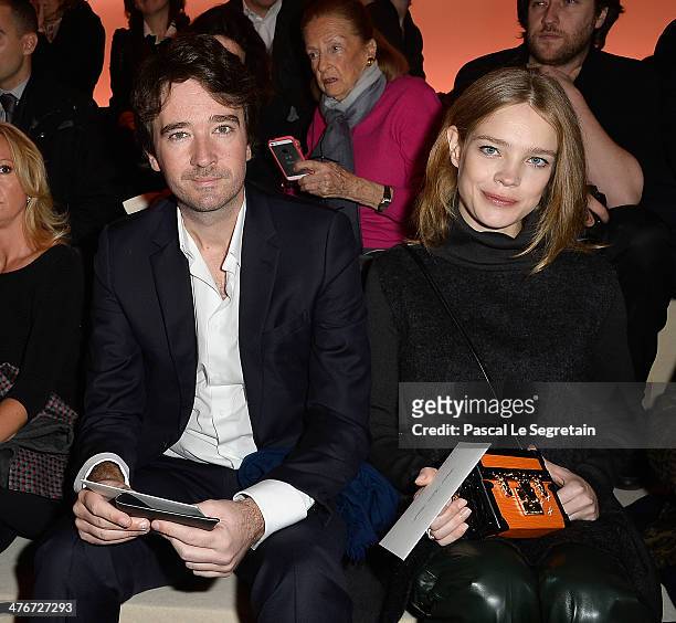 Antoine Arnault and Natalia Vodianova attend the Louis Vuitton show as part of the Paris Fashion Week Womenswear Fall/Winter 2014-2015 on March 5,...