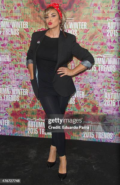 Singer Silvia Superstar attends MAC new trends party photocall at the Association of Architects on June 11, 2015 in Madrid, Spain.