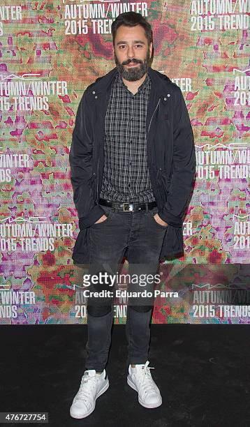 Designer Juanjo Oliva attends MAC new trends party photocall at the Association of Architects on June 11, 2015 in Madrid, Spain.