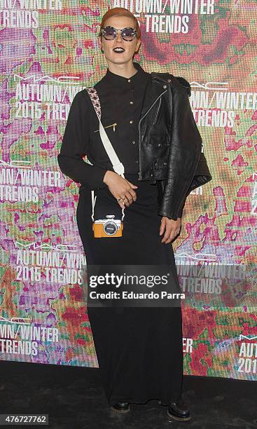 Singer Bimba Bose attends MAC new trends party photocall at the Association of Architects on June 11, 2015 in Madrid, Spain.