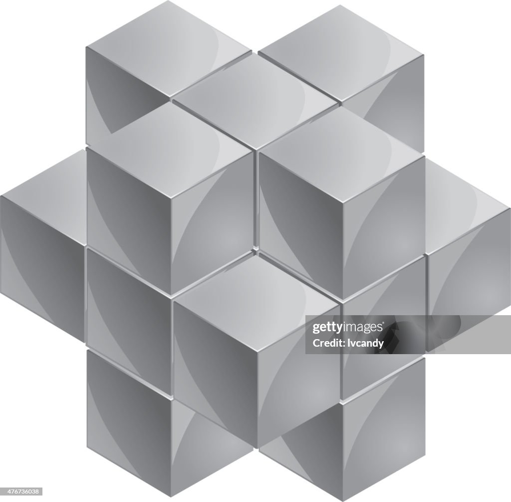 Gray Cubes High-Res Vector Graphic - Getty Images