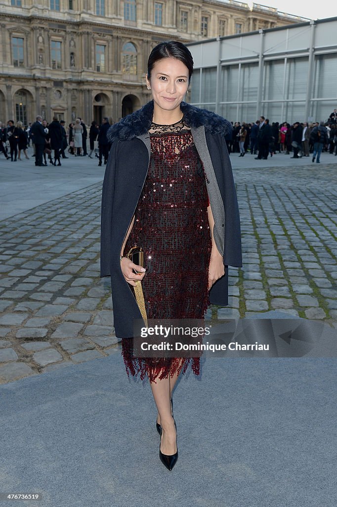 Louis Vuitton : Outside Arrivals  - Paris Fashion Week Womenswear Fall/Winter 2014-2015