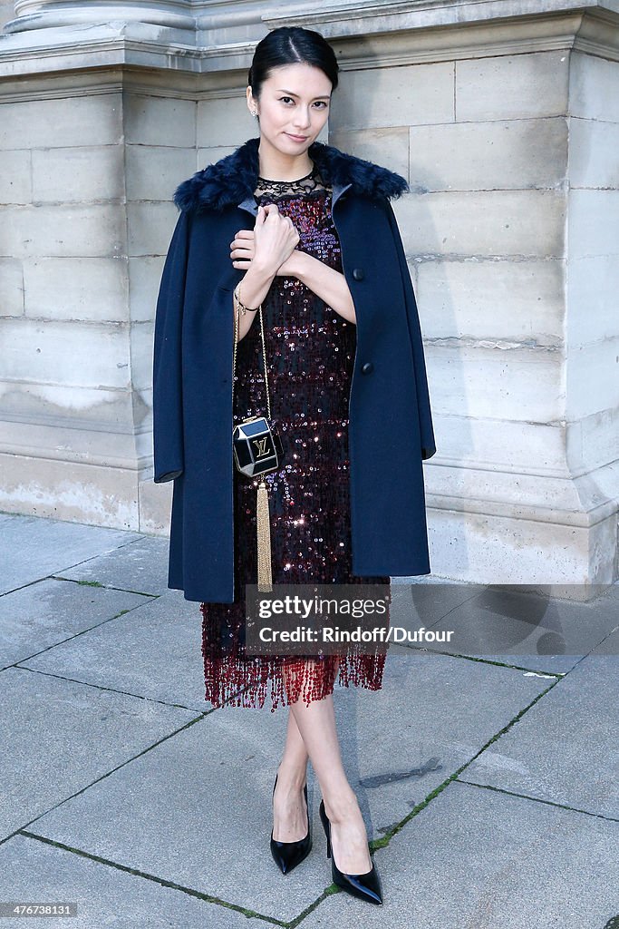 Louis Vuitton : Front Row  - Paris Fashion Week Womenswear Fall/Winter 2014-2015