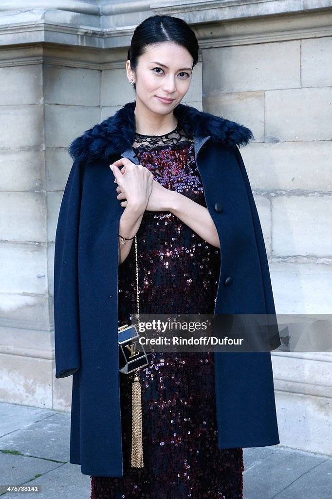 Louis Vuitton : Front Row  - Paris Fashion Week Womenswear Fall/Winter 2014-2015