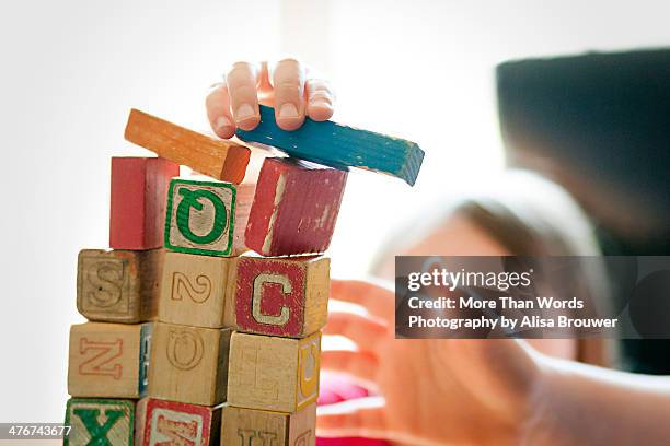 Stack 2 Blocks 2 Stacked Blocks Stock-Fotos und Bilder - Getty Images