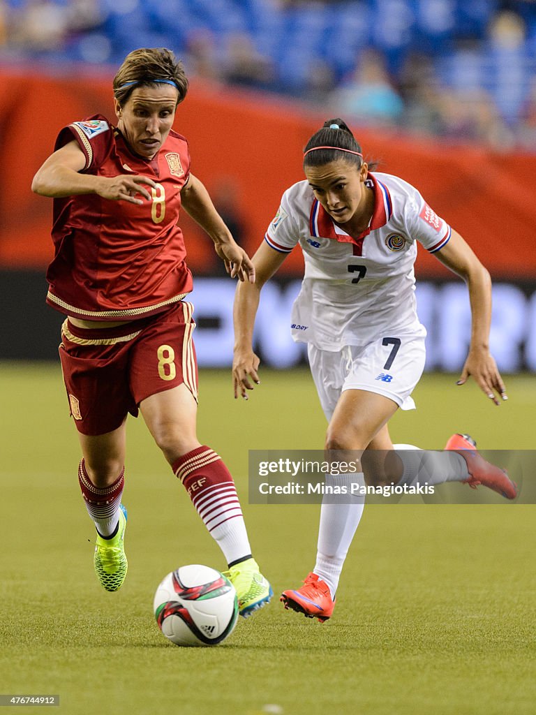 Spain v Costa Rica: Group E - FIFA Women's World Cup 2015