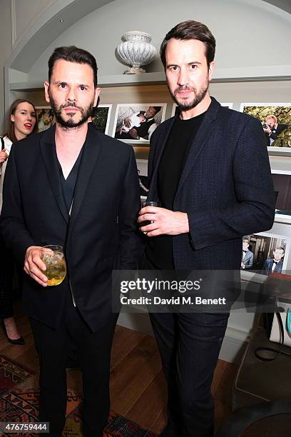 Carlo Brandelli and Ben Leaver attend a party for "The Gentle Man: A Celebration Of A Most British Archetype" hosted by Brown's Hotel on June 11,...