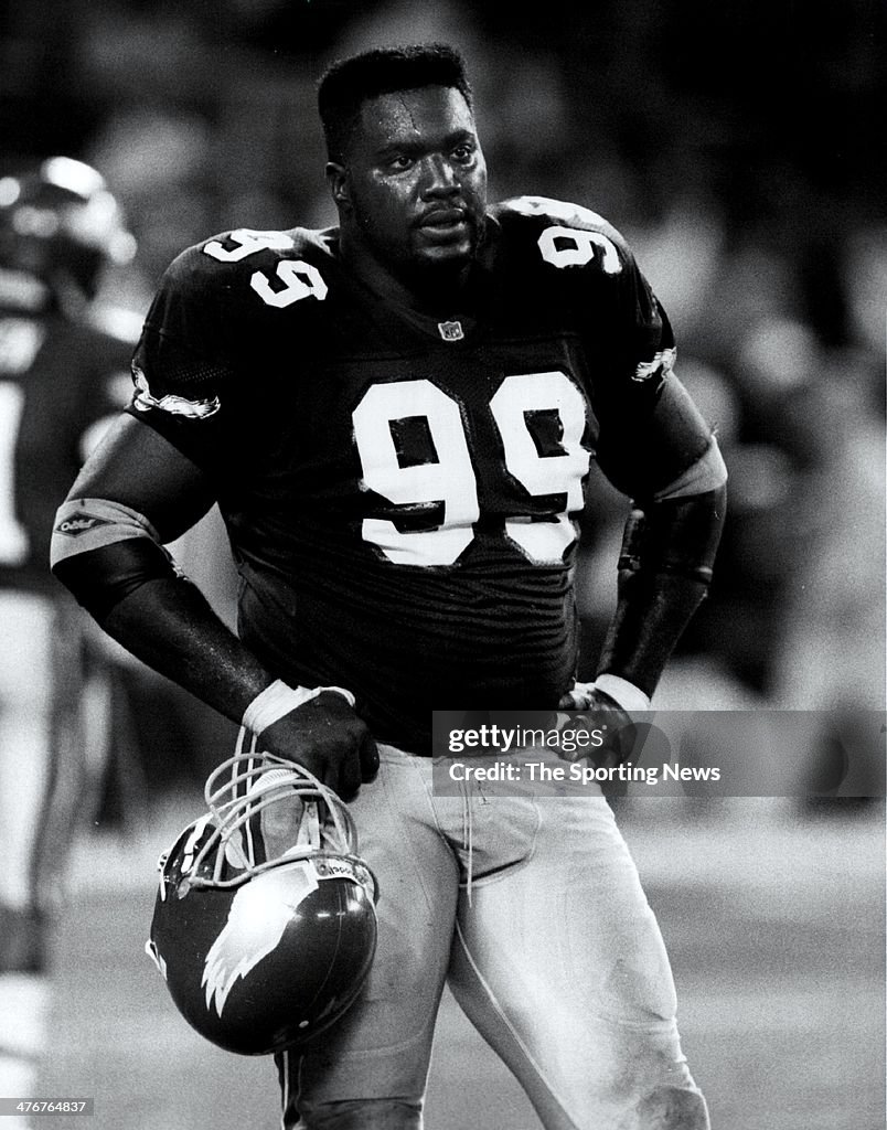 Jerome Brown of the Philadelphia Eagles circa 1989 in Philadelphia