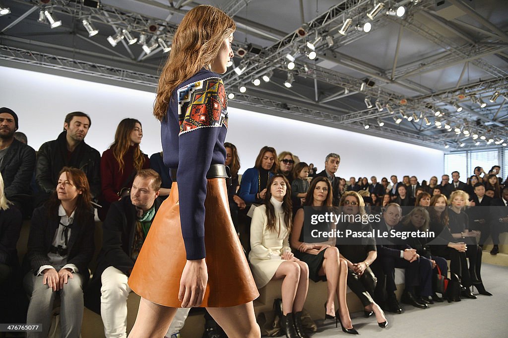 Louis Vuitton : Front Row  - Paris Fashion Week Womenswear Fall/Winter 2014-2015