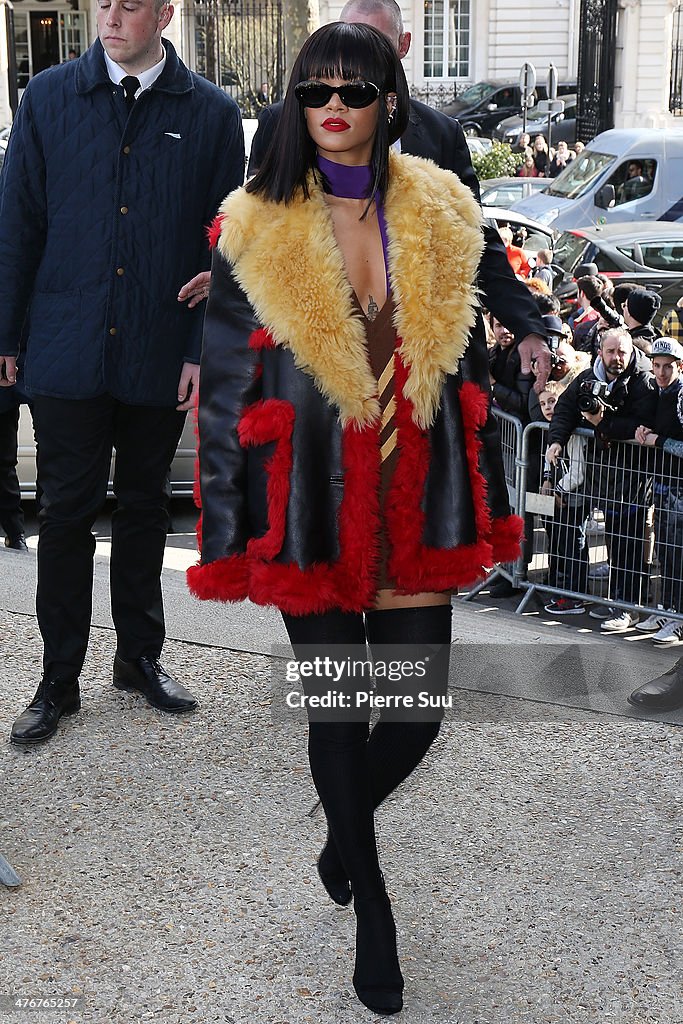 Miu Miu  : Outside Arrivals  - Paris Fashion Week Womenswear Fall/Winter 2014-2015