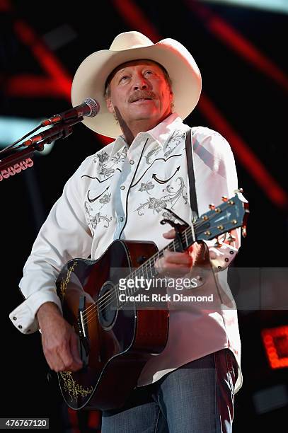 Singer Alan Jackson performs onstage during the 2015 CMA Festival on June 11, 2015 in Nashville, Tennessee.