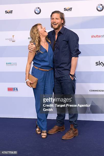 Luise Baehr and guest attend the producer party 2015 of the Alliance German Producer - Cinema And Television on June 11, 2015 in Berlin, Germany.