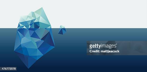 iceberg illustration - glacier stock illustrations