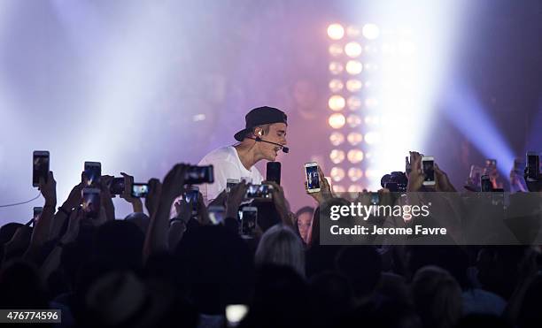 Justin Bieber performs at the Calvin Klein Jeans music event in Hong Kong with special appearance from Justin Bieber and performances by Jay Park,...