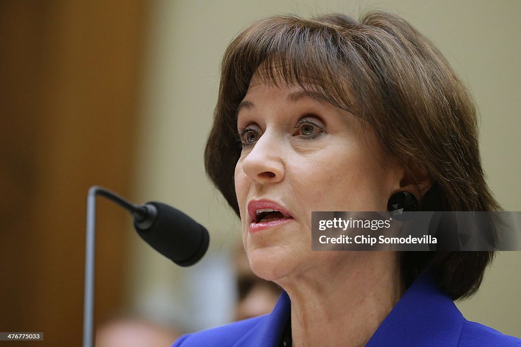 Former IRS Director Lois Lerner Testifies To A House Oversight Committee On IRS Targeting Scandal