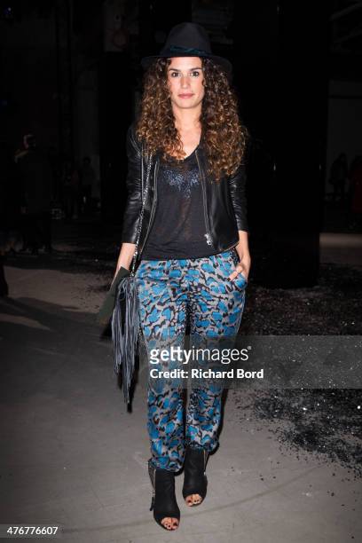 Actress Barbara Cabrita attends the Zadig & Voltaire show as part of the Paris Fashion Week Womenswear Fall/Winter 2014-2015 at Palais de Tokyo on...