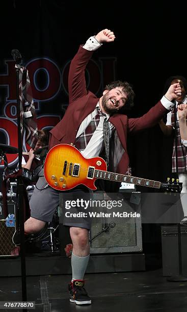 Alex Brightman during a press preview performance of 'School of Rock - The Musical' at The Gramercy Theatre on June 11, 2015 in New York City.