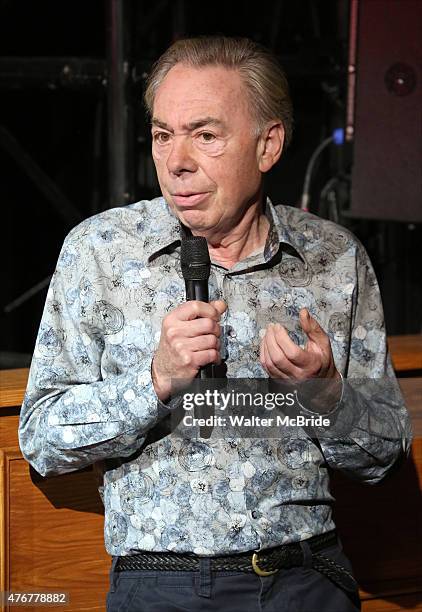 Andrew Lloyd Webber during a press preview performance of 'School of Rock - The Musical' at The Gramercy Theatre on June 11, 2015 in New York City.